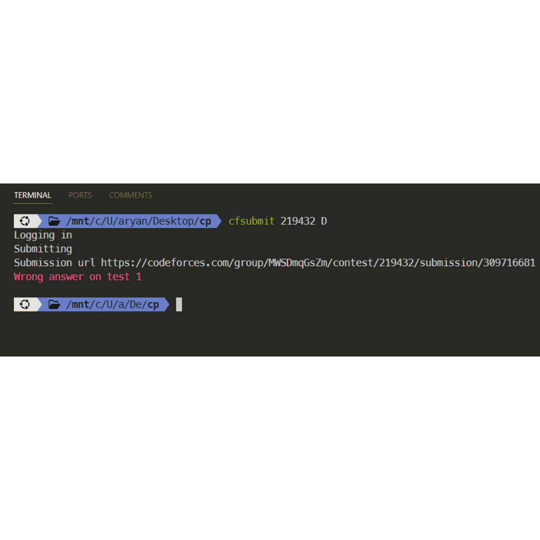 Codeforces Cli Submitter
